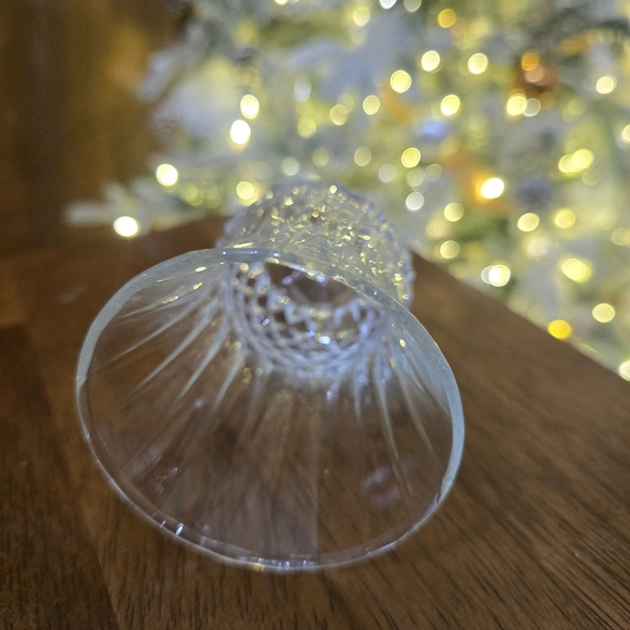 VTG 1980s Home Interiors Clear Glass Home Interior Votive Cup Candle Holder - Picture 3 of 4